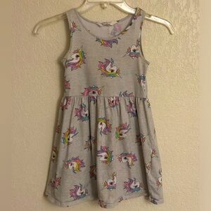 H&M Girls Unicorn Tank Top Dress 6X/7